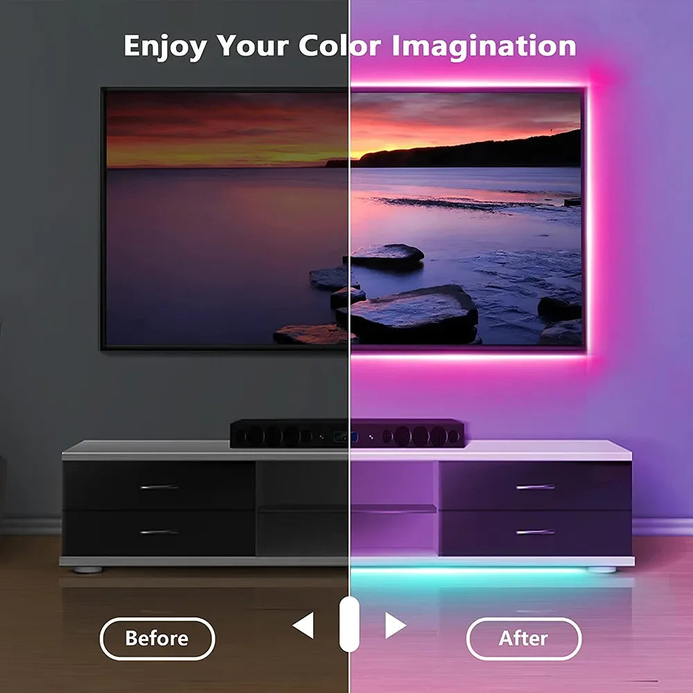 LED Strip Light Bluetooth USB 5050 SMD RGB Lights
