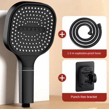 Large Panel 3-Mode Adjustable High-Pressure Shower Head