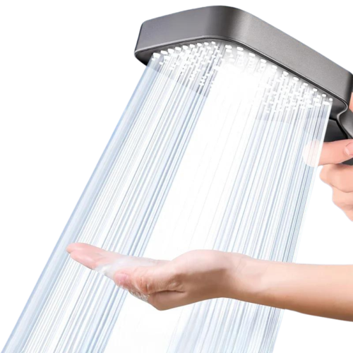 Large Panel 3-Mode Adjustable High-Pressure Shower Head