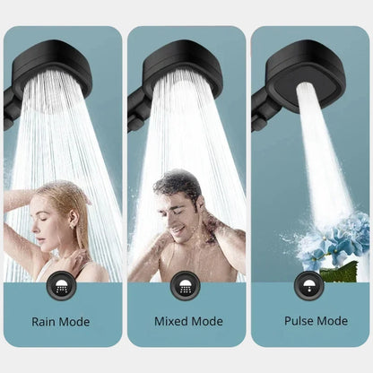 High-Pressure Water-Saving Shower Head with 3 Modes