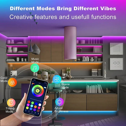 LED Strip Light Bluetooth USB 5050 SMD RGB Lights