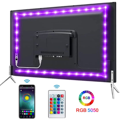 LED Strip Light Bluetooth USB 5050 SMD RGB Lights