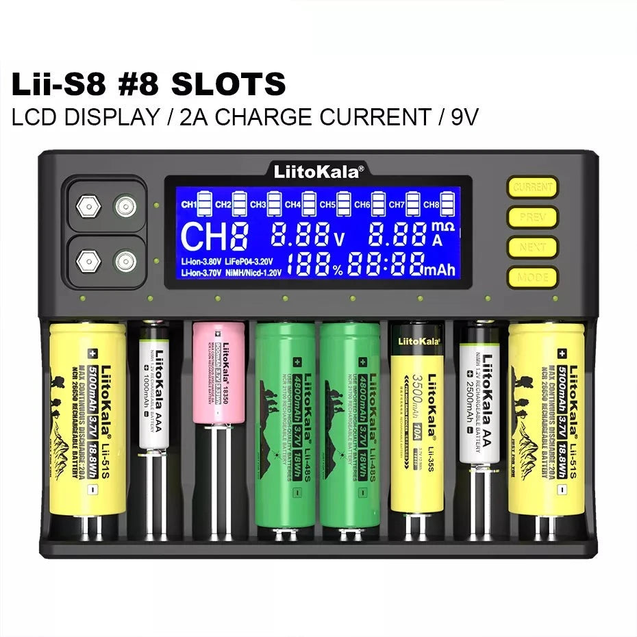 Lii-S8 Lii-S12 Battery Charger