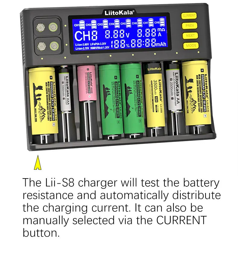 Lii-S8 Lii-S12 Battery Charger