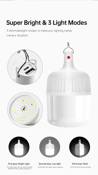 Tent Camping, Fishing (WHITE-USB-150W)