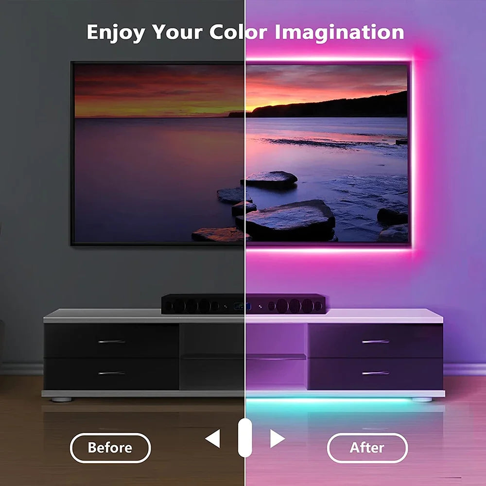 LED Strip Light Bluetooth USB 5050 SMD RGB Lights