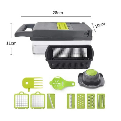 Multifunctional Vegetable Chopper & Slicer 14 / 16 pcs