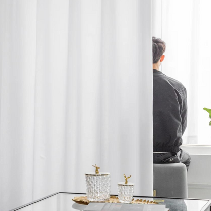 Luxury White Curtains for Living Room and Bedroom